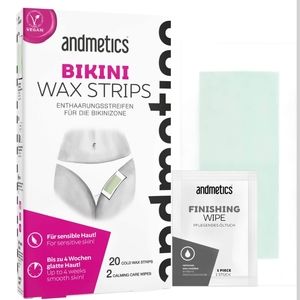 andmetics Bikini Wax Strips for Women 2.54oz